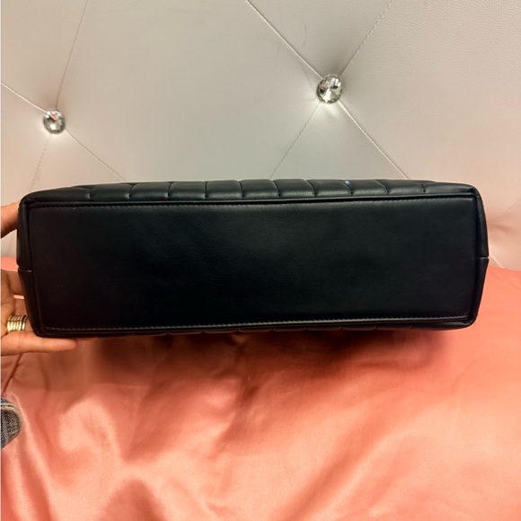 Yves Saint Laurent Black Chevron Shoulder Bag - Picture 7 of 7